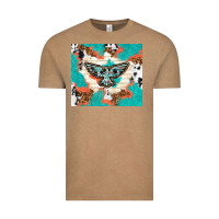 Vintage Coffee freebird with leopard and cowhide pattern Vintage Tee - TumblerDesignByShophia