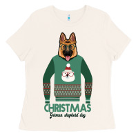 Bone German shepherd dog Christmas Ladies Tee - Bettercallsaul