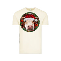 Vintage Arctic Hereford Cow Christmas Vintage Tee - RanaPortraitStore