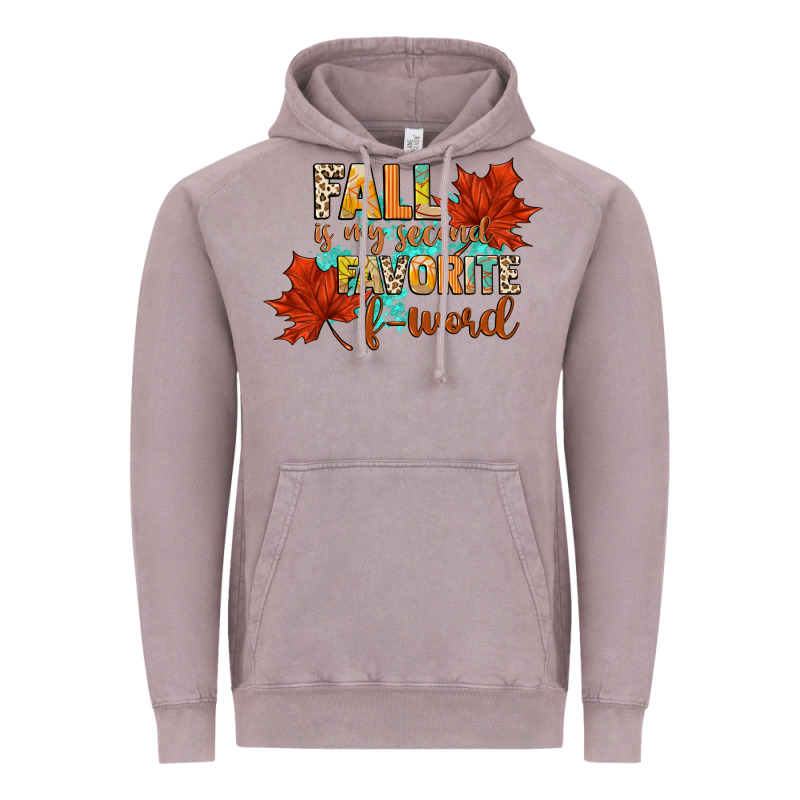 Fall Is My Second Favorite F Word Vintage Hoodie by CowGirlArtShop | Teevron