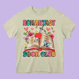 Romantasy Book Club Heavy Core Tee Designed By Artiststas