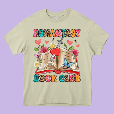 Romantasy Book Club Heavy Core Tee Designed By Artiststas