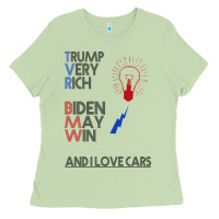 Trump Biden Cars Ladies Tee | Teevron