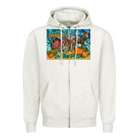 Oatmeal Heather Cutest Pumpkins In The Patch Zipper Hoodie - LillyAllenDesigns