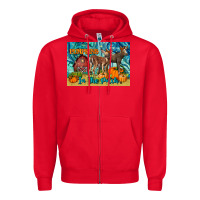 Red Cutest Pumpkins In The Patch Zipper Hoodie - LillyAllenDesigns