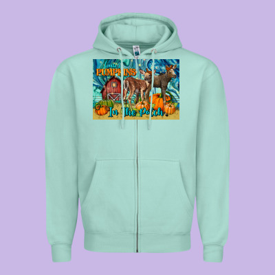Cutest Pumpkins In The Patch Zipper Hoodie Designed By Lillyallendesigns