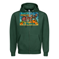 Sports Green Cutest Pumpkins In The Patch Zipper Hoodie - LillyAllenDesigns