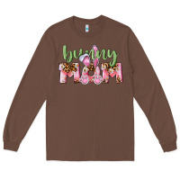 Chestnut Happy Easter Bunny Mom Long Sleeve Tee - CowGirlArtShop