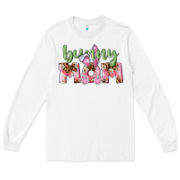 White Happy Easter Bunny Mom Long Sleeve Tee - CowGirlArtShop