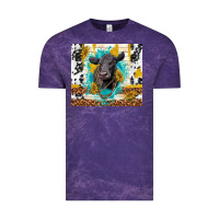 Cloud Purple black angus Vintage Tee - TumblerDesignByShophia