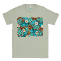 Matcha Leopard and Turquoise Gemstone Background Classic Tee - texasbilliewilder