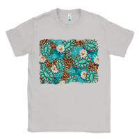 Moon Dust Leopard and Turquoise Gemstone Background Classic Tee - texasbilliewilder
