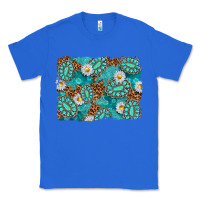 True Royal Leopard and Turquoise Gemstone Background Classic Tee - texasbilliewilder