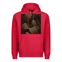 Cardinal melanin american flag seamless pattern Premium Hoodie - BundleAndBundleShop