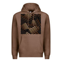 Chestnut melanin american flag seamless pattern Premium Hoodie - BundleAndBundleShop
