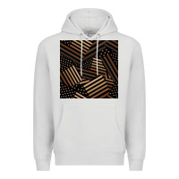 Dove Grey melanin american flag seamless pattern Premium Hoodie - BundleAndBundleShop