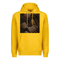 Lemon melanin american flag seamless pattern Premium Hoodie - BundleAndBundleShop