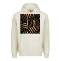 Oatmeal Heather melanin american flag seamless pattern Premium Hoodie - BundleAndBundleShop