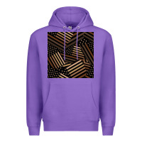 Purple melanin american flag seamless pattern Premium Hoodie - BundleAndBundleShop