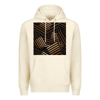 Sandshell melanin american flag seamless pattern Premium Hoodie - BundleAndBundleShop