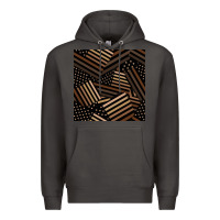 Smoke melanin american flag seamless pattern Premium Hoodie - BundleAndBundleShop