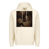 Tofu melanin american flag seamless pattern Premium Hoodie - BundleAndBundleShop