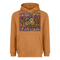 Meerkat mardi gras fleur de lis hearts leopard glitter Heavyweight Hoodie - Artiststas