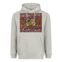 Moon Dust mardi gras fleur de lis hearts leopard glitter Heavyweight Hoodie - Artiststas