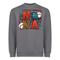 Storm Baseball nana leopard frame Heavyweight Sweatshirt - LillyAllenDesigns