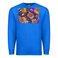 True Royal mardi gras sunflower cowhide leopard and glitter background Premium Sweatshirt - Artiststas