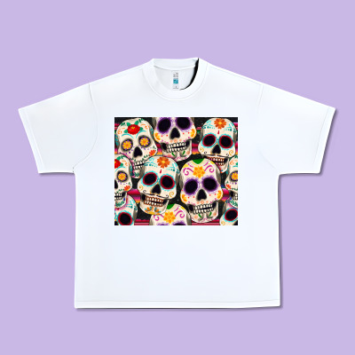 Cinco De Mayo Skull Urban Heavy Tee Designed By Cowgirlartshop