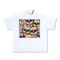 White cinco de mayo skull Urban Heavy Tee - CowGirlArtShop