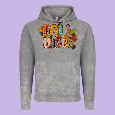 Fall Vibes Vintage Hoodie Designed By Cowgirlartshop