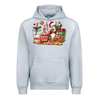 Heather Grey santa fuel coffee cups Urban Hoodie - AdoDesignShop
