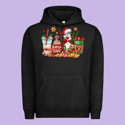 Santa Fuel Coffee Cups Urban Hoodie Designed By Adodesignshop
