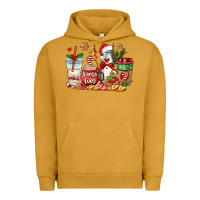 Pigment Peanut Butter santa fuel coffee cups Urban Hoodie - AdoDesignShop