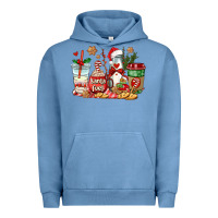 Pigment Pebble Blue santa fuel coffee cups Urban Hoodie - AdoDesignShop