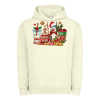 Pigment Pistachio santa fuel coffee cups Urban Hoodie - AdoDesignShop