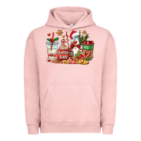 Pigment Salmon santa fuel coffee cups Urban Hoodie - AdoDesignShop