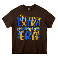 Chocolate Brown in my extra chromosome era Heavy Core Tee - Artiststas