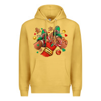 Antique Gold Christmas black girl sneakers Premium Hoodie - RanaPortraitStore