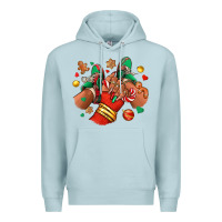 Blue Mist Christmas black girl sneakers Premium Hoodie - RanaPortraitStore