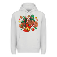 Dove Grey Christmas black girl sneakers Premium Hoodie - RanaPortraitStore
