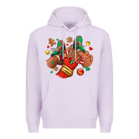 Lilac Christmas black girl sneakers Premium Hoodie - RanaPortraitStore
