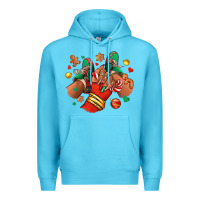 Ocean Blue Christmas black girl sneakers Premium Hoodie - RanaPortraitStore