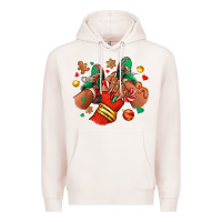 Pale Pink Christmas black girl sneakers Premium Hoodie - RanaPortraitStore