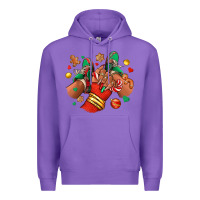 Purple Christmas black girl sneakers Premium Hoodie - RanaPortraitStore