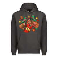 Smoke Christmas black girl sneakers Premium Hoodie - RanaPortraitStore