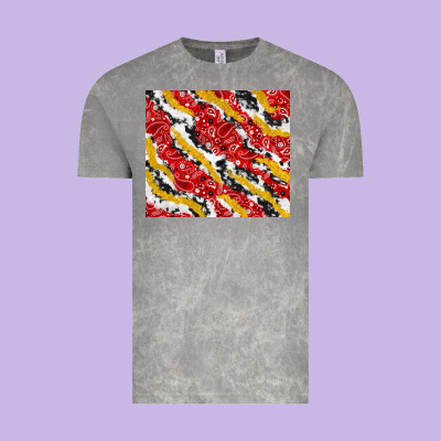 Bandana And Cowhide Pattern Vintage Tee Designed By Tumblerdesignbyshophia