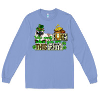 Colony Blue St. Patrick's cat who needs luck when you are this Long Sleeve Tee - CowGirlArtShop